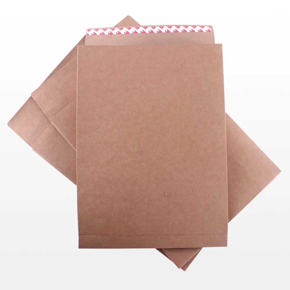 Ready sale 16 x 12 x 3 inches Expandable paper mailing bags made of 200 grams kraft paper, No bubble