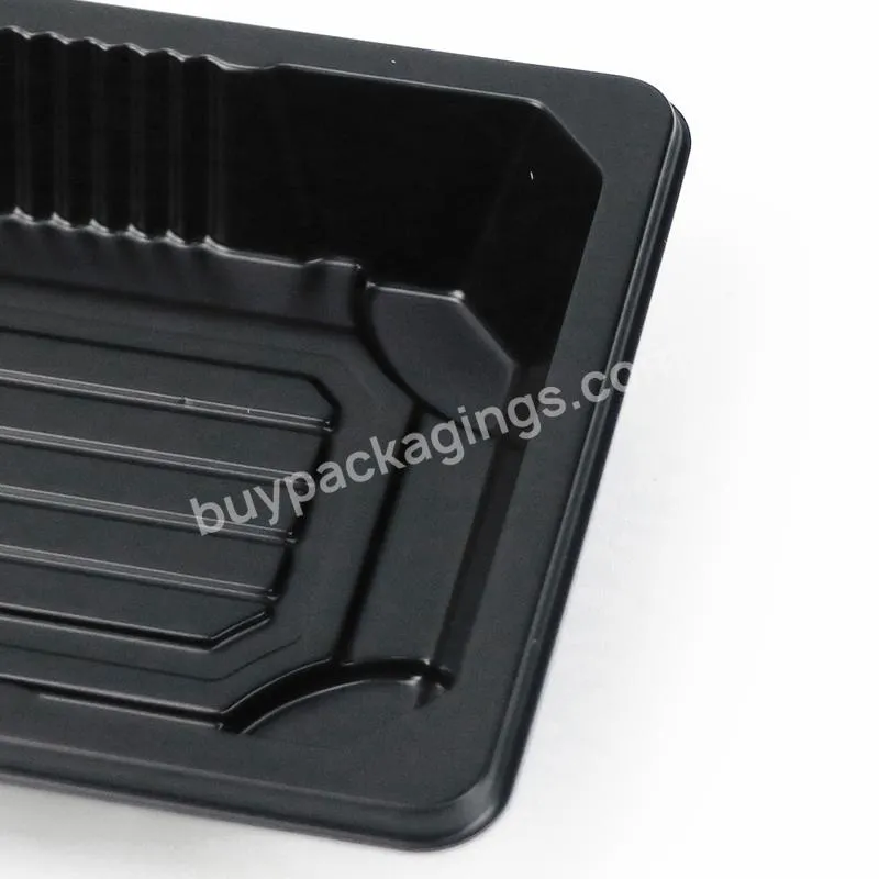 Recyclable Large Takeout Picnic Eco Friendly Disposable Custom Black Japanese Sushi Box