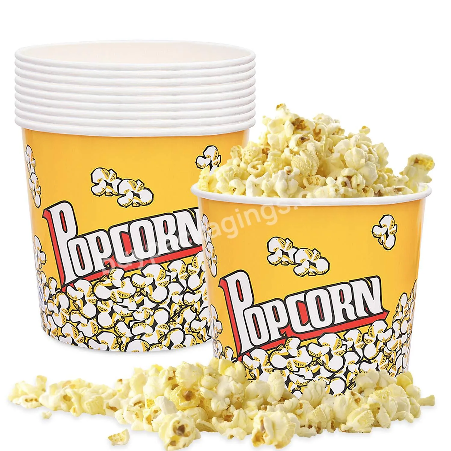 Reusable All Size Custom Logo Printed Popcorn Bowl Cheap Popcorn Bucket