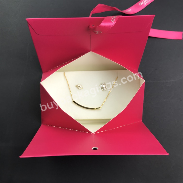 Rose Red Wine Pink Foldable Cosmetic Silk Scarves Environmental Ribbon Kraft Eyelash Lipstick Kit Packaging Triangle Box - Buy Rose Red Wine Pink Foldable Cosmetic Silk Foldable Box,Packaging Box For Sweater,Paper Box Gift Box Packaging Box.