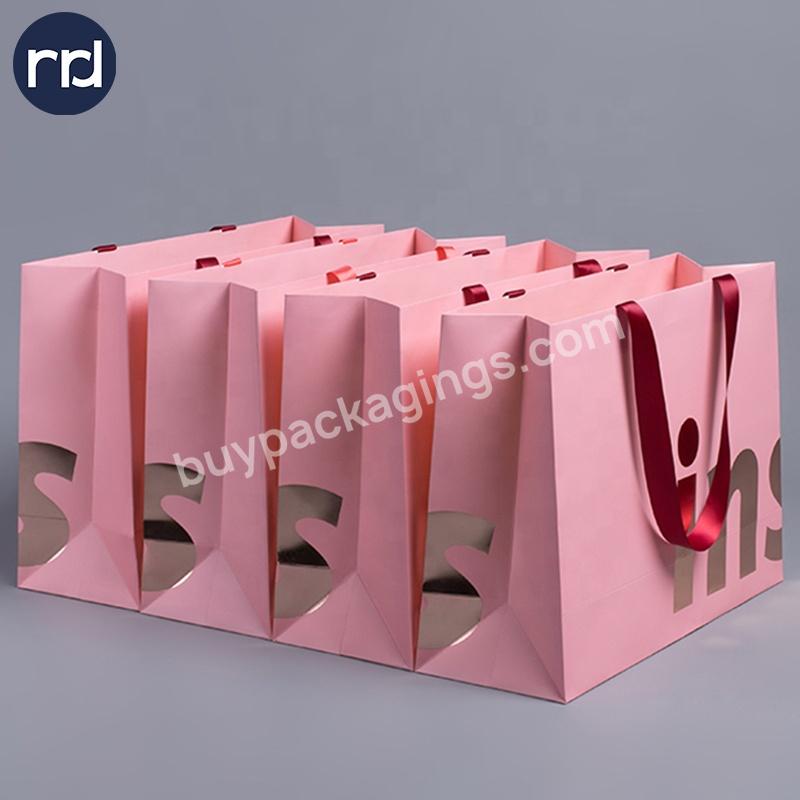 RR Donnelley Hot Sale Custom Logo Cosmetic Coffee Tote Luxury Gift Clothing Craft Paper Shopping Bags with Handles