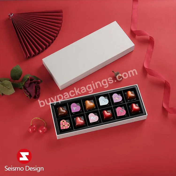 Seismo Custom Luxury Chocolate Box Recyclable Cajas Para Chocolate Paper Christmas Chocolate Box Packaging