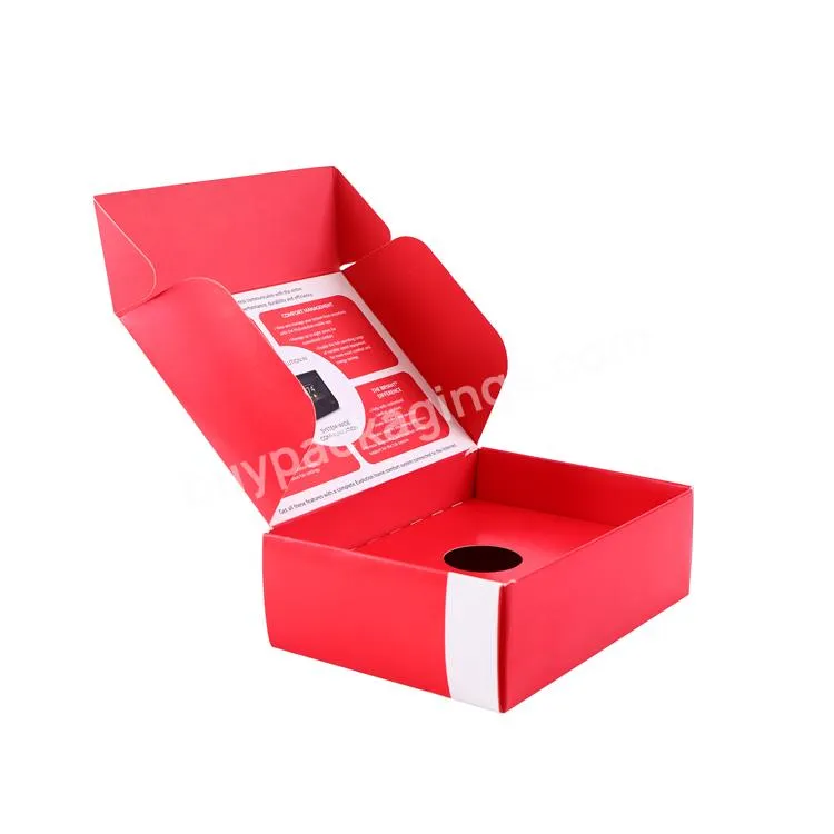 Seismo New Design Eco Friendly Shipping Mailer Box Consumer Electronics Folding Corrugated Paper Box With Insert