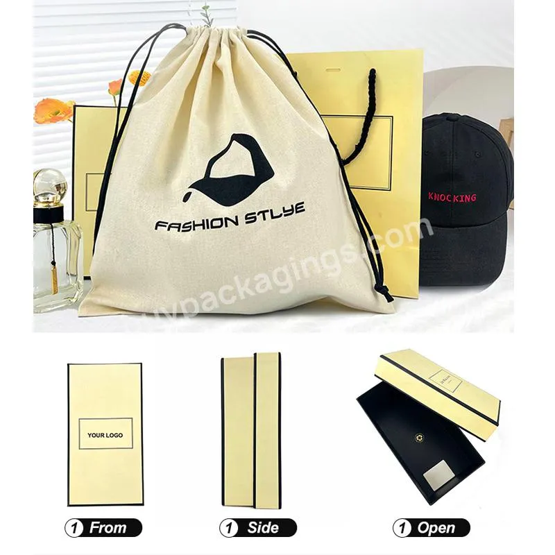 Shunfa Wholesale Luxury Custom Logo Cotton Drawstring Bags Reusable Dust Bag For Hat Pouch Bag - Buy Cotton Drawstring Bag,Cotton Dust Bag,Muslin Cotton Drawstring Bag.