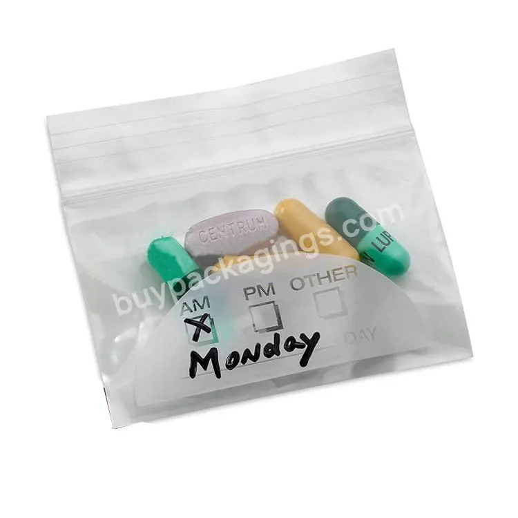 Small Plastic Ziplock Medicine Pill Capsule Storage Packaging Bag Pouch Organizer - Buy Pill Bags,Pill Bags Ziplock,Pill Capsule Packaging Bag.