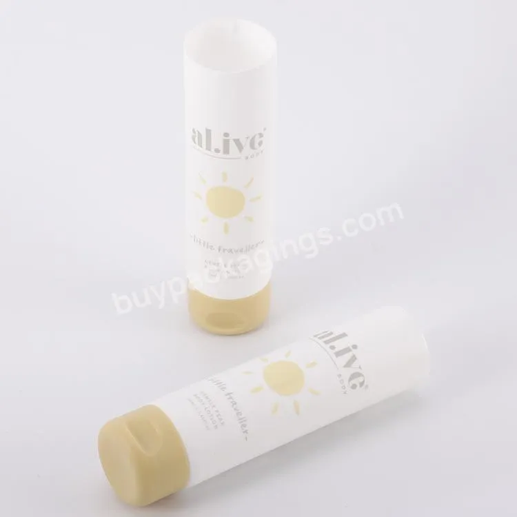 Soft Plastic Squeeze Tube Empty Tube Sunscreen Cream Cosmetic Packaging Pe Lotion Essential Oil Tube Manufacturer - Buy Bb Cream Tube Foundation Tube Big Tube,Black Cosmetic Packaging Paper Tube,Cosmetic Aluminum Packaging Tube.