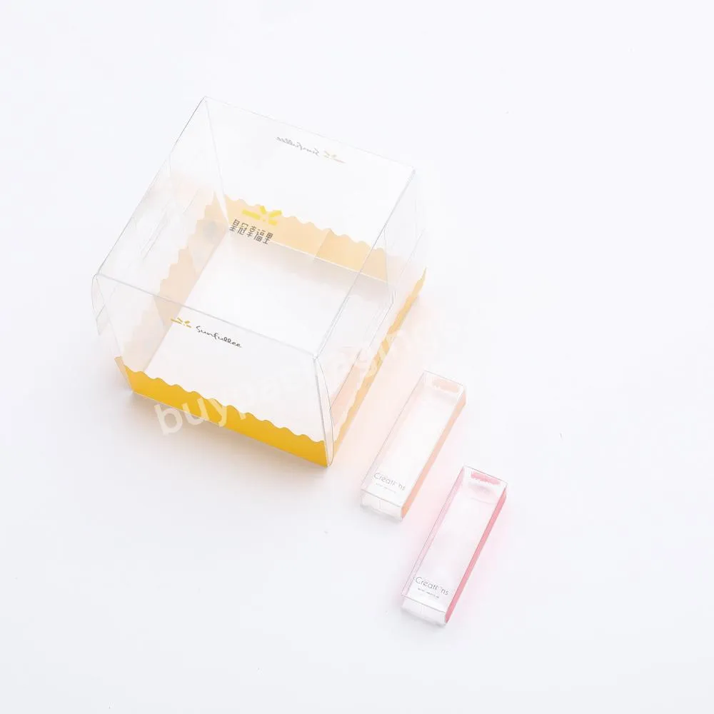 Source Factory DIrectly Selling Customized PVC Clear Plastic Square Gift Box