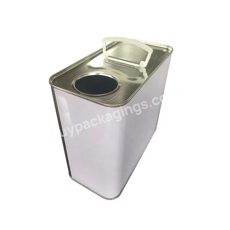 Square Good Sealing Leak Proof 2l Oil Tin Can Packaging With Plastic Pull-up Lids - Buy 2l Square Tin Can,Square Tin Can Oil Packaging,Leak Proof Tin Can.