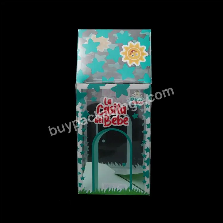 Transparent Plastic Gift Box Customized Shape Folding Clear Pvc Pet Box For Packaging