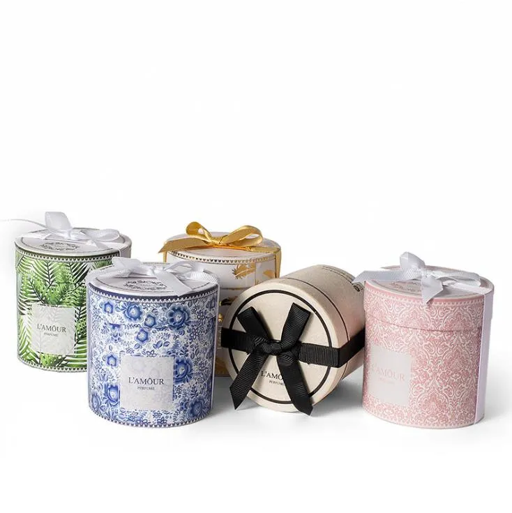 Tube Round Candle Box Cylinder Candle Paper Gift Packaging Box
