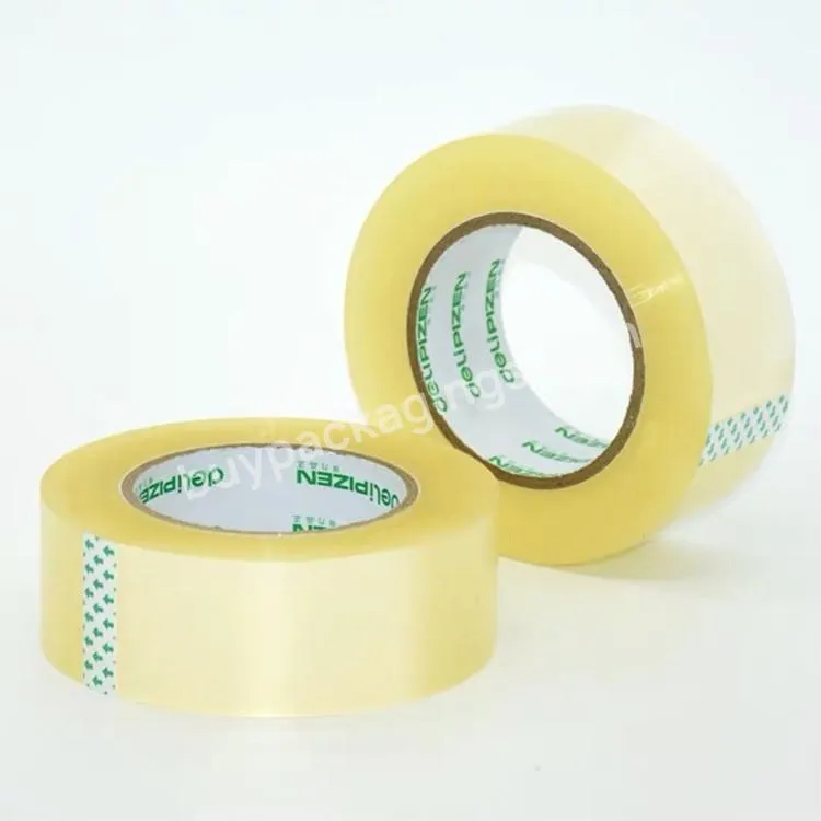Water Activated Customised Shrinking Packing Yellowish Transparent Clear Tape Packaging Sticky Tape For Packing - Buy Tape Packaging Tape,Opp Packing Clear Tape,Bopp Packing Tape.