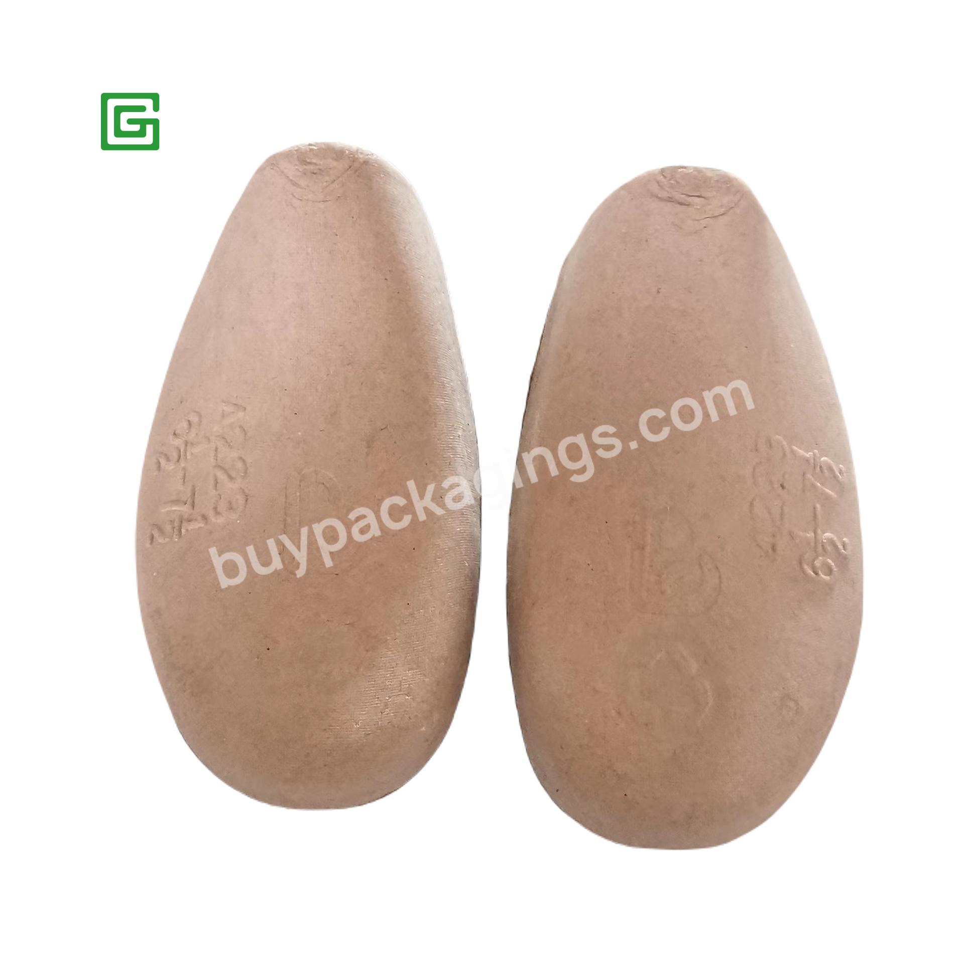 Wearable Shoe Filler Inserts Disposable Pulp Molded Paper Shoe Tree With Oem Logo - Buy Disposable Shoe Trees,Pulp Molded Paper Shoe Tree,Shoe Filler.