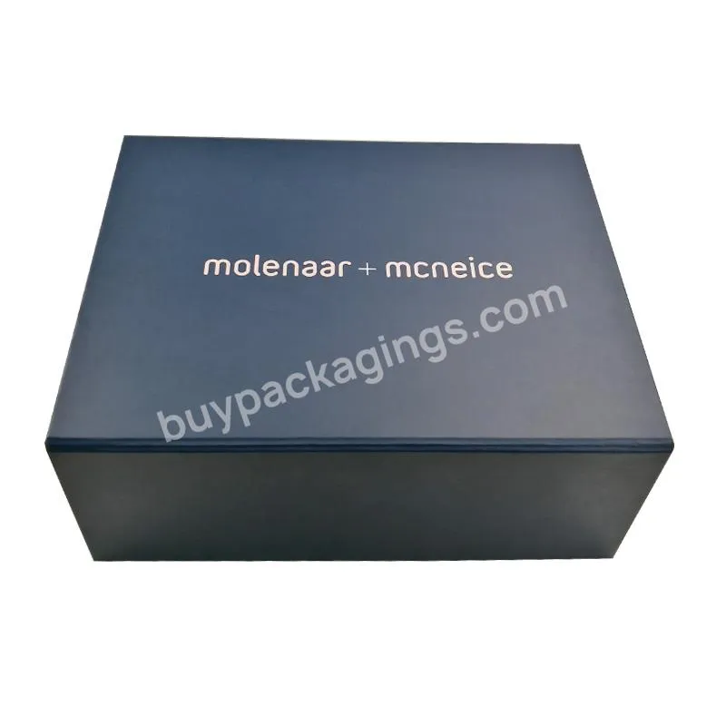 Wholesale Black Cardboard Paper Anti Scratch Folding Magnetic Paper Gift Box