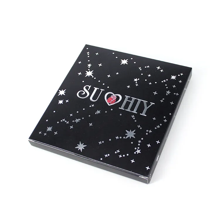 Wholesale black custom design factory eyelashes paper packaging box