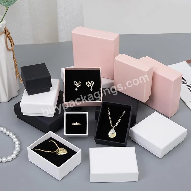 Wholesale Cardboard Paper Jewelry Ring Necklaces Packaging Box Set With Logo - Buy Jewelry Gift Boxes,Jewelry Packaging Box Set,Wholesale Jewelry Box.