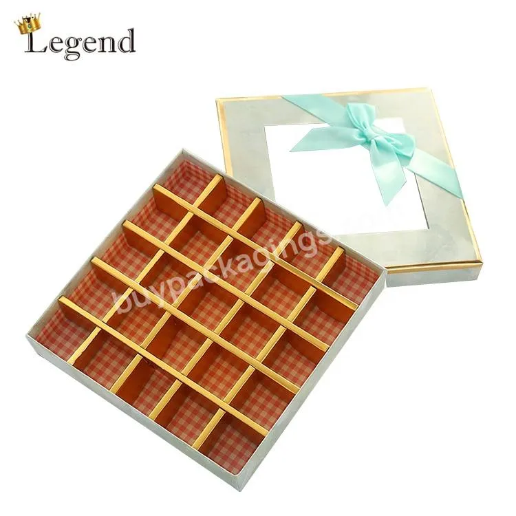 Wholesale Custom Design Marble Printing Clear PVC Window Ribbon Gift Cardboard Packing Chocolate Packaging Boxes
