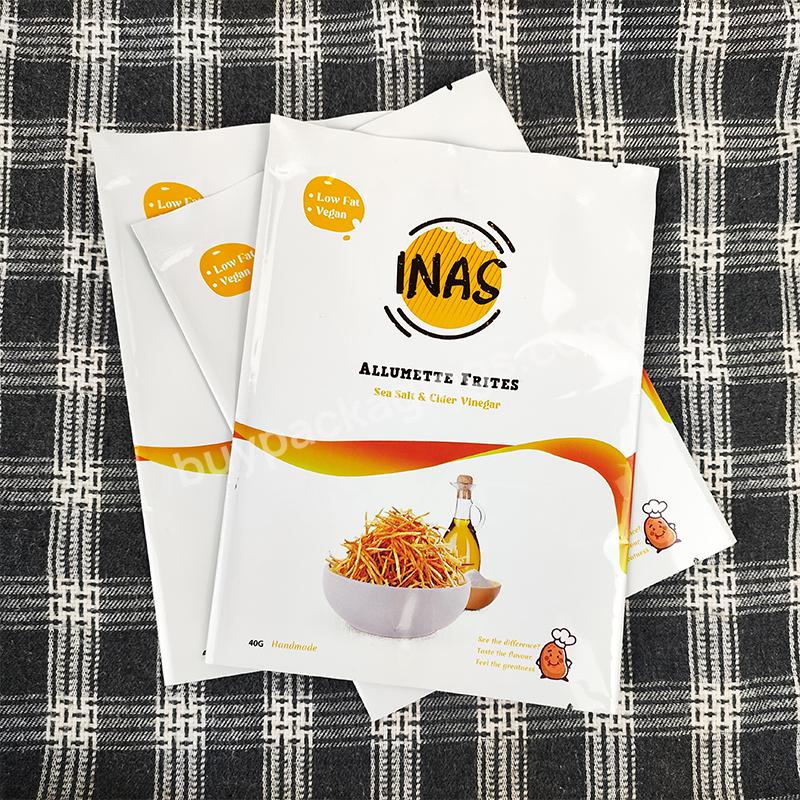 Wholesale Custom Digital Printing Plastic Potato Chips Packaging Material For Snack Food Packaging Bag - Buy Potato Chips Packaging Bag,Plastic Zipper Pouch Bag Packaging Resealable Stand Up 8 Side Seal Flat Bottom Gusset Bag Zipper Bag,Snack Food Pa