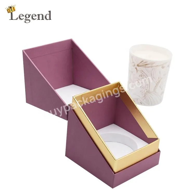 Wholesale Custom Logo High Quality High End Glass Bottle Boxes Special Shape Candle Box Packaging Luxury for Candles