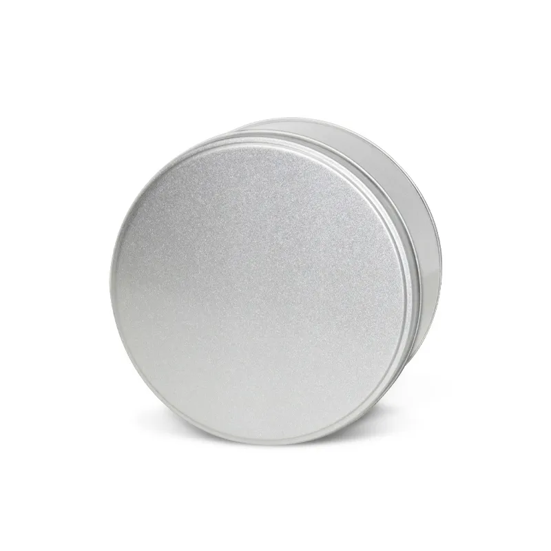 wholesale Custom logo hojalata lata aluminium tin jar with screw lid food grade round screw lid tin box