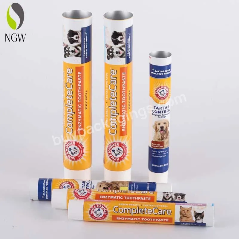 Wholesale Customized Pet Toothpaste Empty Tube Abl Aluminum Plastic Soft Toothpaste Tube Packaging Manufacturer