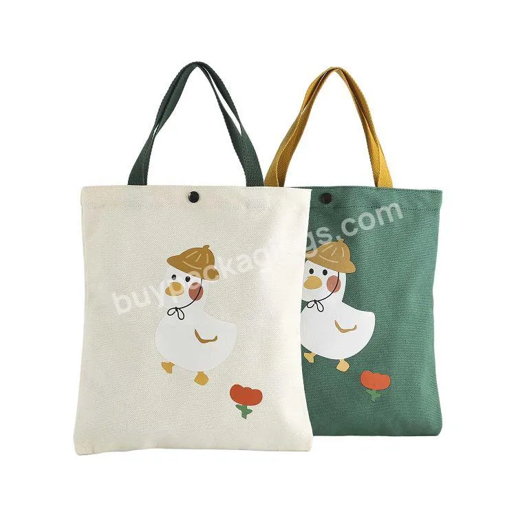 Wholesale Eco-friendly Custom Shopping Bag Cotton Canvas Bags With Cartoon Printing - Buy Canvas Bag,Cotton Bag,Tote Bag Shopping Bag.