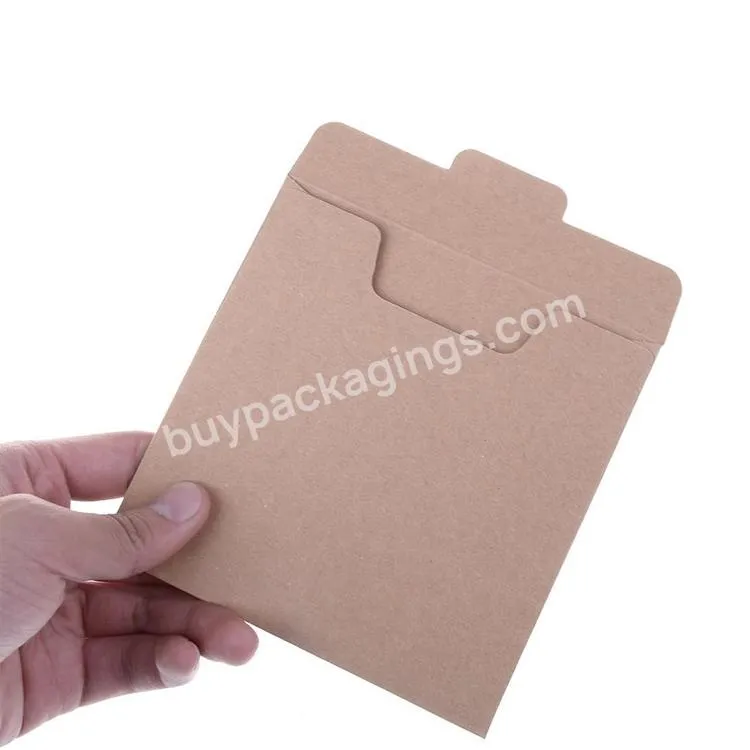 Wholesale Eco Friendly Resealable Kraft Paper Cardboard Paper Envelopes Cd Sleeves Packaging - Buy Cd Sleeves Wholesale,Cardboard Cd Sleeve,Cd Sleeves Envelopes.