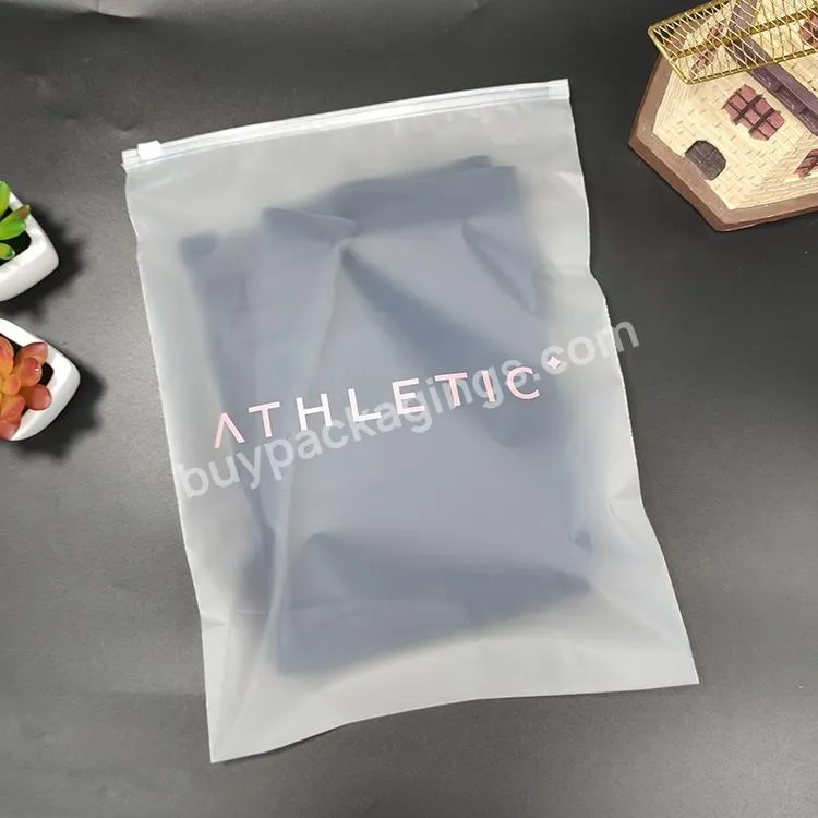 Wholesale Factory Packing Printed Logo Custom Frosted Plastic Zipper Bag For Clothing - Buy Custom Frosted Plastic Zipper Bag,Plastic Zipper Bag For Clothing,Frosted Zipper Bag For Clothing.