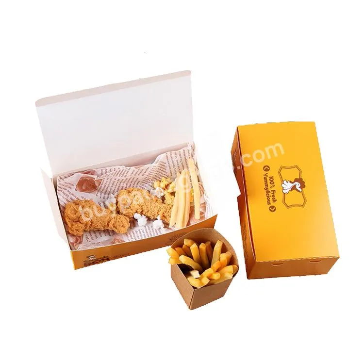 Wholesale Food Fried Chicken Wings To Go Paper Packaging Boxes Container - Buy Chicken Wings Box To Go,Fried Chicken Packaging Boxes,Fried Chicken Food Box Packaging.