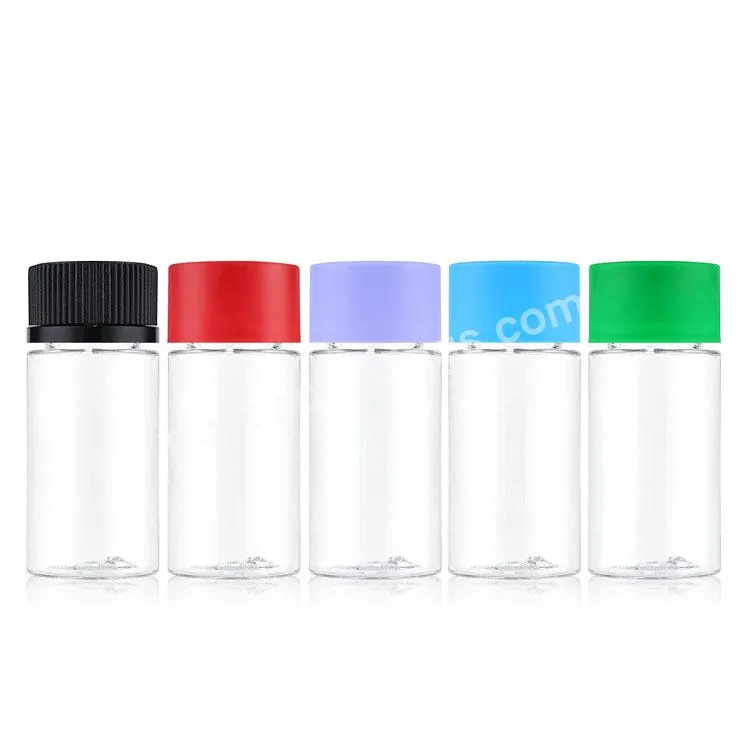 Wholesale Pre Flower Packaging Container Straight Side Child Resistant Clear Plastic Bottle With Push Turn Cap - Buy Wholesale Pre Flower Packaging Container Straight Side Child Resistant Clear Plastic Bottle With Push Turn Cap,Wholesale Pre Flower P