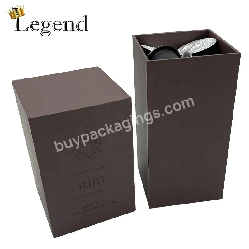 Wholesale Price 20pcs Coffee Capsule Packaging Boxes Set Lid and Base Cardboard Boxes Custom Coffee Gift Box