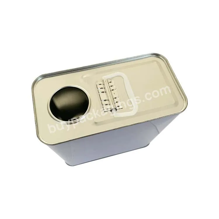 Wholesales 2l Square Empty Tin Can With Plastic Lid For Oil Packaging - Buy 2l Square Tin Can,Empty Tin Can With Plastic Lid,Tin Can For Oil Packaging.
