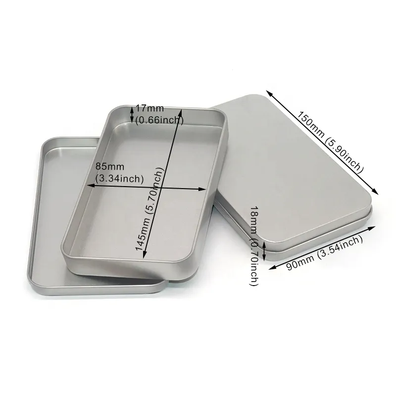 XPD Custom Printing Sliver Gift Dice Storage Tin Box Metal Gift Tin case Packaging cosmetic tools Tin box With Window