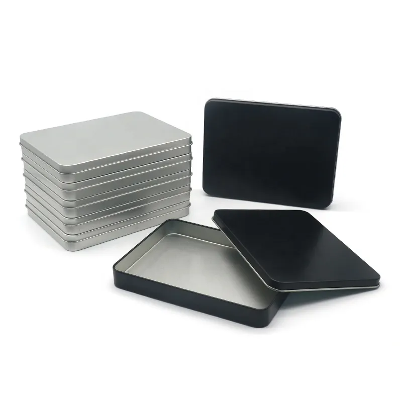 XPD Wholesale Square Beauty Tools Tinplate Cases Packaging Empty Plain Metal Tin Box For Gift