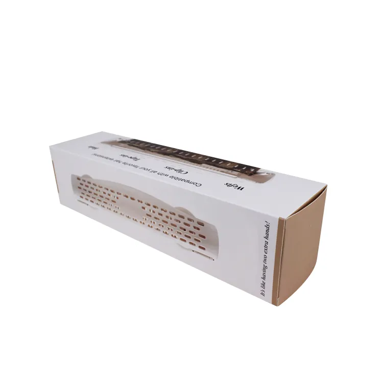 Yilucai Custom 400g White Card Packaging Box Instant Heat Big Curl Volume Hot Hair Extension Styler Box