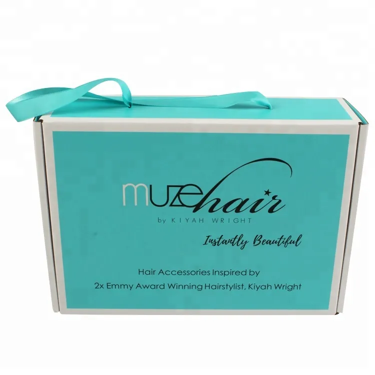 Yilucai Custom Corrugated Mailer Boxes Hair Packaging Box Wig Shipping Box