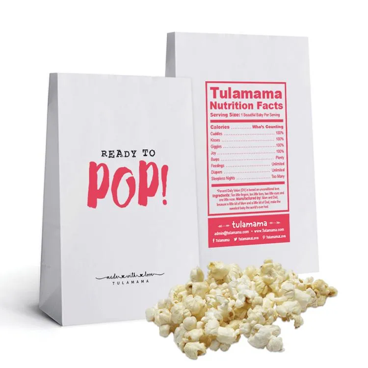 Yilucai Custom Logo Print Wholesale Popcorn Bags - Perfect for Baby Shower Favors