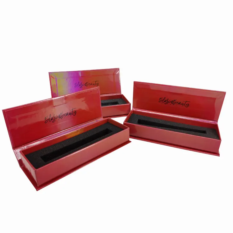 Yilucai Custom Printed Magnet Holographic Lip Gloss Gift Packaging Box