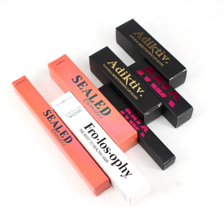 Yilucai Custom Size and Logo Cardboard Boxes Empty Lip Gloss Boxes Packaging