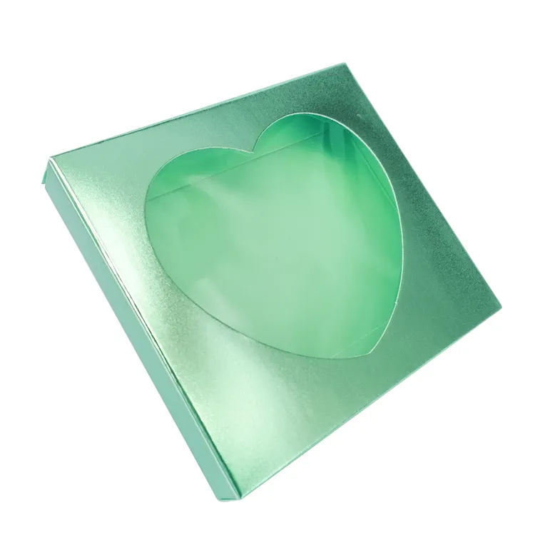 Yilucai Custom Small Heart Shape Packaging Box with Clear PVC Window Coated Paper Recyclable Perfume Personal Care Accept
