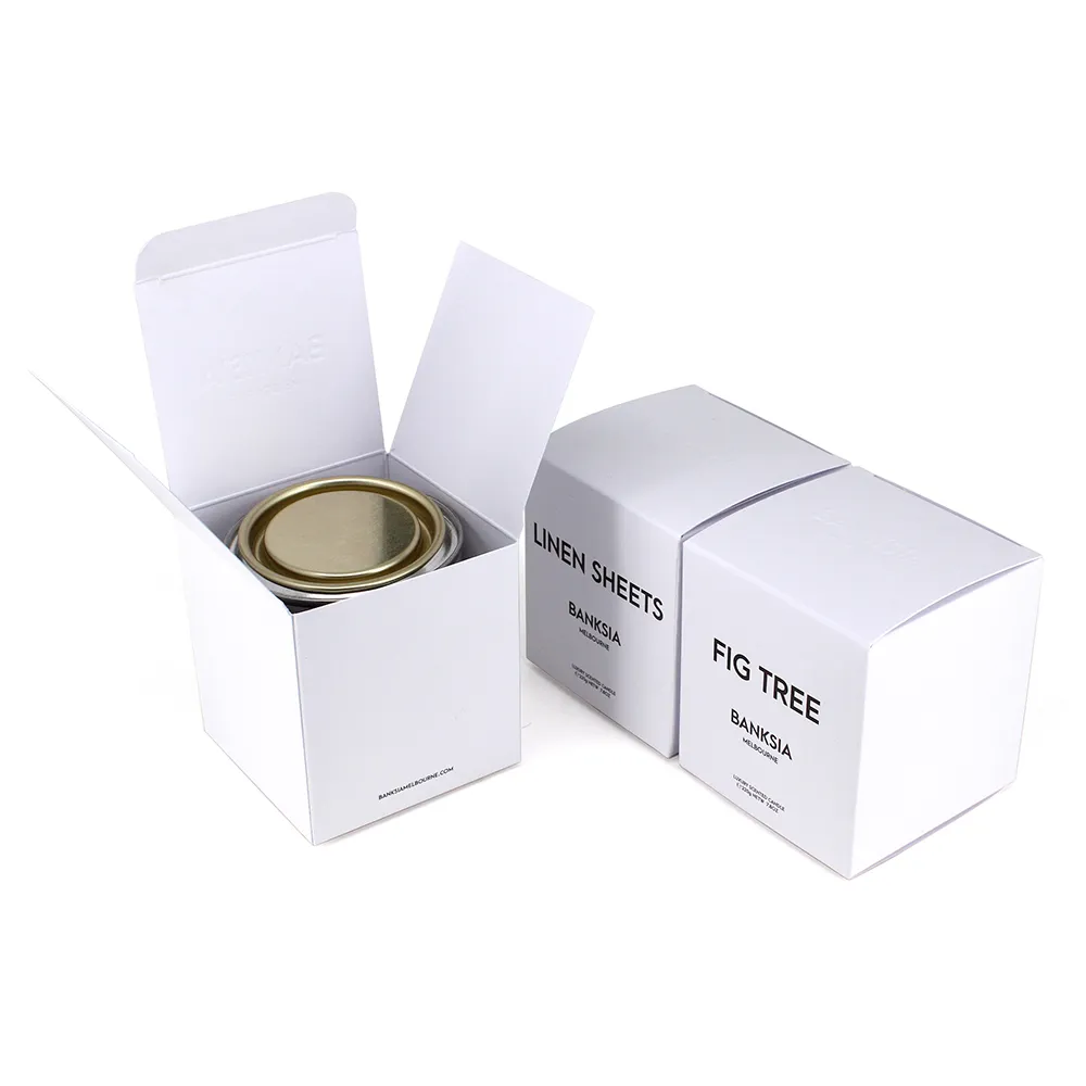 Yilucai Printed Custom Candle Box Packaging Luxury Cardboard Candle Gift Box with Texture Paper