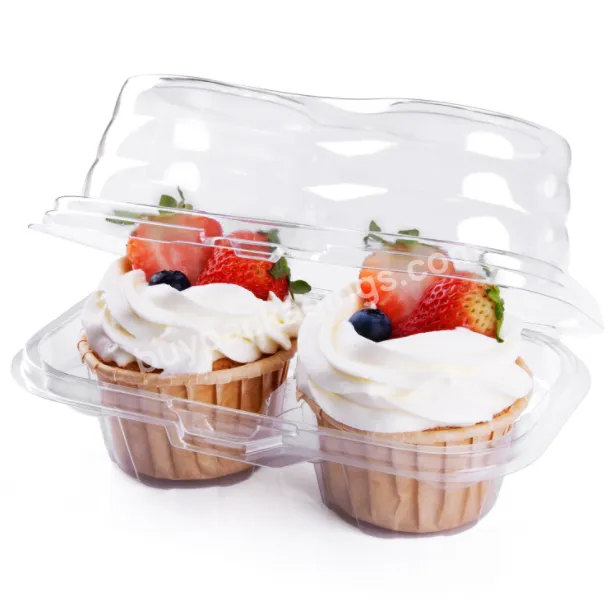 1 2 4 6 12 24 Hole Mini Pet Clear High Quality Plastic Cupcake Container,Custom Cupcake Box And Packaging