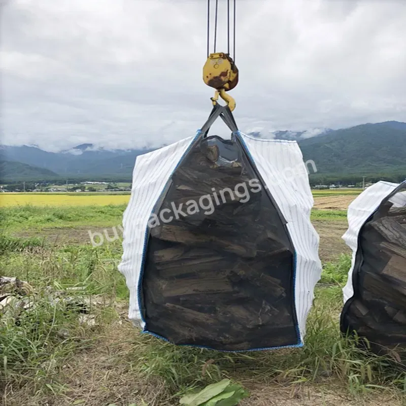 1 Cord 1000kg Ventilated Vented Firewood Big Bag Mesh Bag For Onions Potatoes