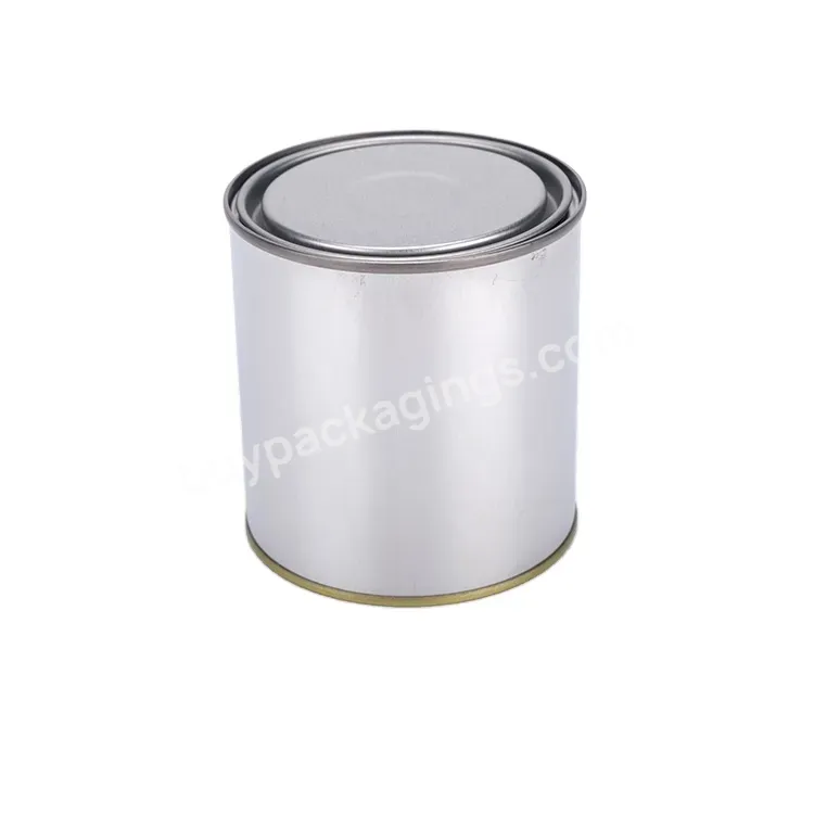 1 Gallon 3.7 L Empty Round Paint Pot Style Tin Paint Metal Round Cans Containers With Lids For Paint - Buy Paint Pot Style Can,Empty Round Metal Tin Cans Containers,Metal Round Cans.
