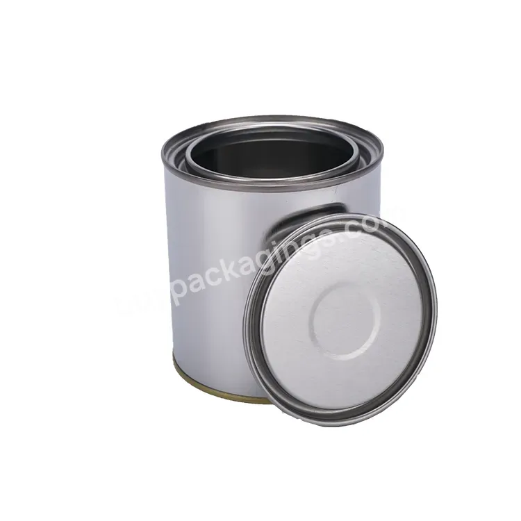 1 Gallon 3.7 L Empty Round Paint Pot Style Tin Paint Metal Round Cans Containers With Lids For Paint - Buy Paint Pot Style Can,Empty Round Metal Tin Cans Containers,Metal Round Cans.