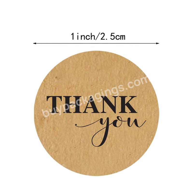 1 Inch 500 Pcs Kraft Sealing Thank You Stickers For Christmas Gifts,Weddings,Giveaways,Bridal Showers,Party - Buy Thank You Stickers,Sealing Thank You Stickers,Kraft Sealing Thank You Stickers.