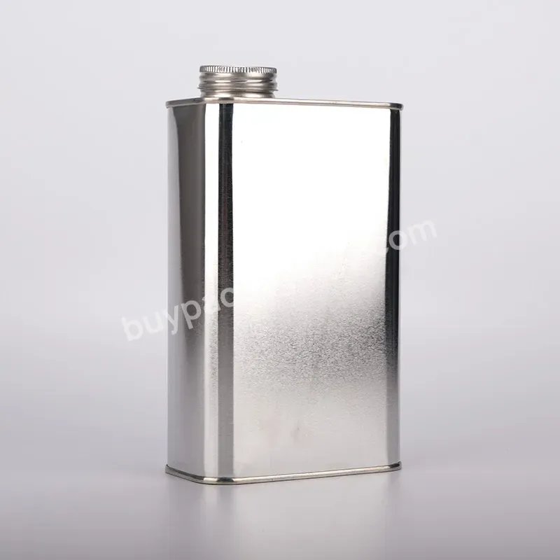 1 Liter Small Square Engine Oil Lubricants Metal Tin Can With Screw Top,1l Metal Tin Container - Buy Oil Can,Small Tin Containers,1 Liter Square Tin Can.