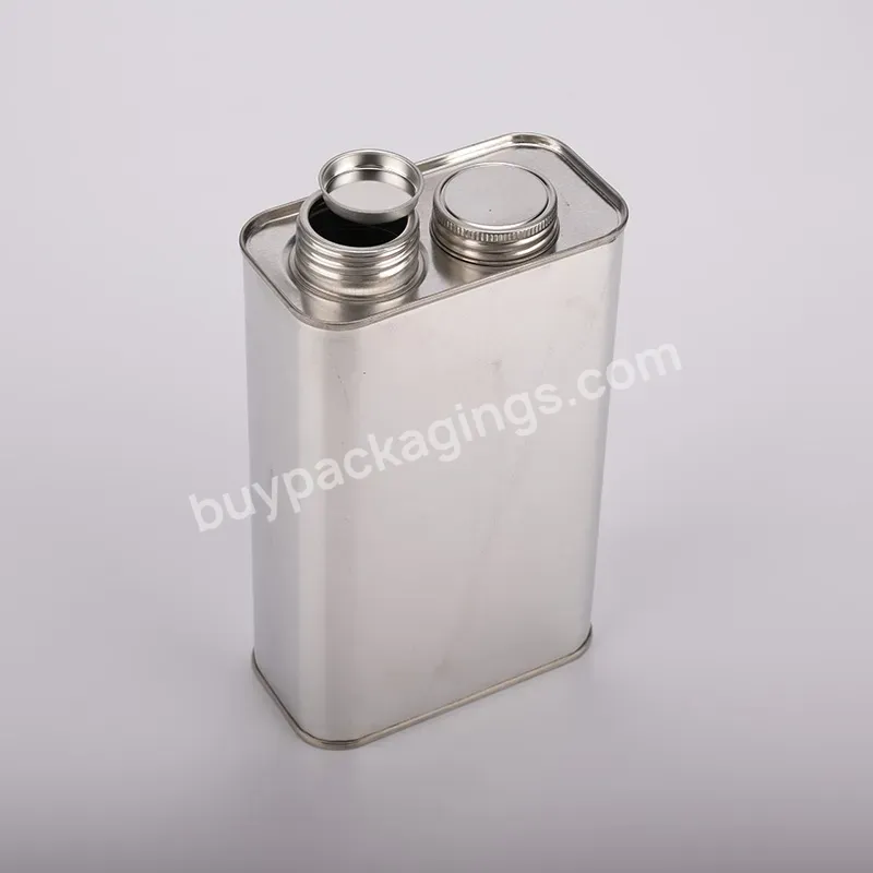 1 Liter Small Square Engine Oil Lubricants Metal Tin Can With Screw Top,1l Metal Tin Container - Buy Oil Can,Small Tin Containers,1 Liter Square Tin Can.