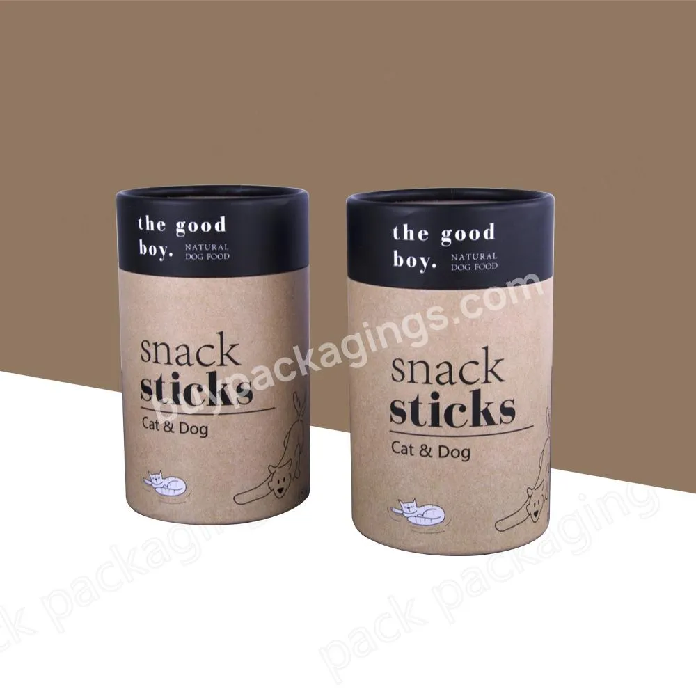 100% Biodegradable Cardboard Food Grade Paper Tube for Pet Milk Protein Powder Organic Nutrition Collagen Superfood Packaging