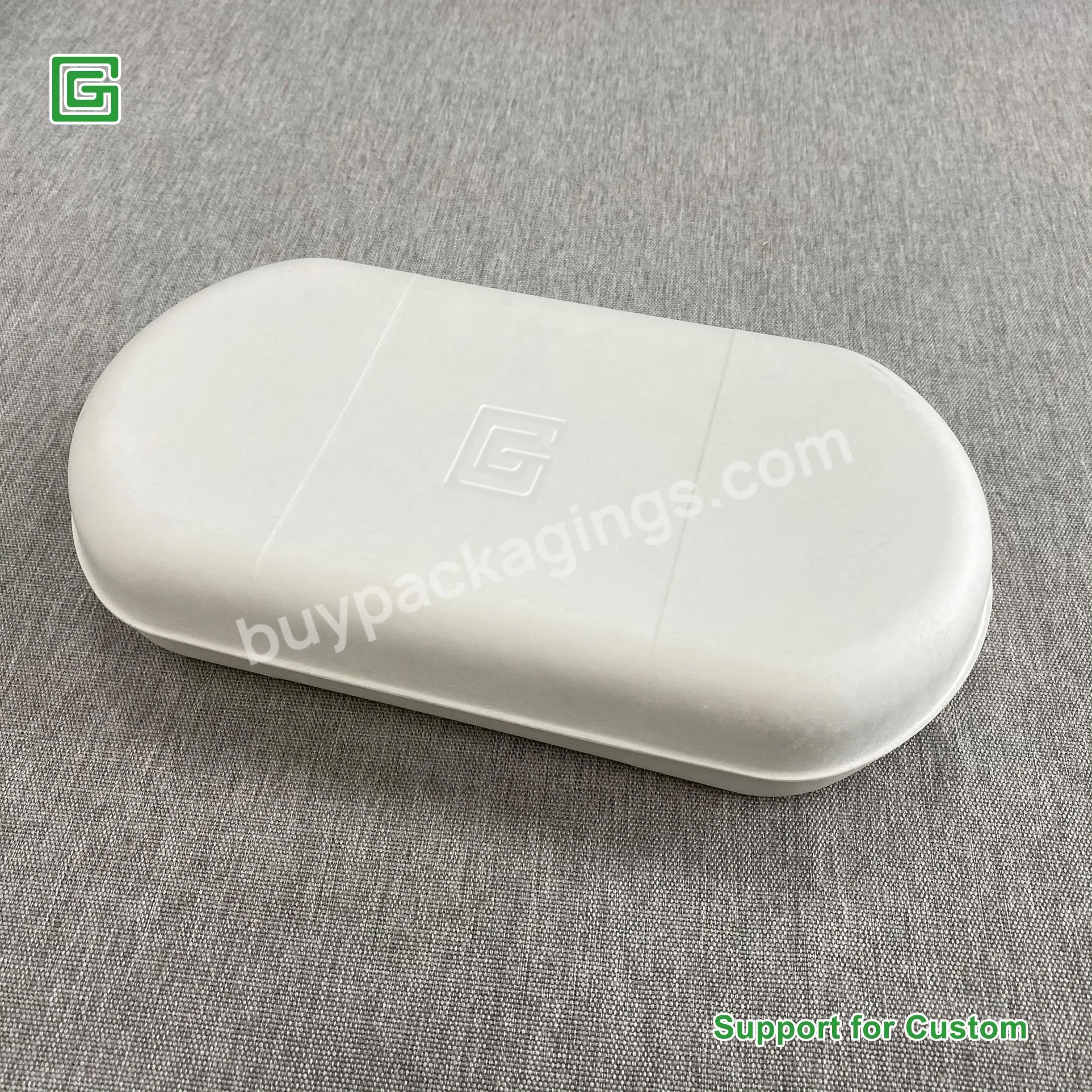 100% Biodegradable Recycled Popular Essence Paper Molded Pulp Whole Set Packaging With Inner Tray - Buy Frisbee Clasp Pulp Box,Bagasse Pulp Packaging,Molded Paper Pulp Box.