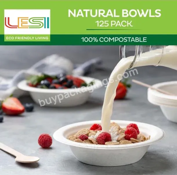 100% Compostable 12oz Heavy-duty Biodegradable White Paper Salad Bowl With Lid - Buy Kraft Salad Bowl,Paper Bowl,Kraft Paper Salad Bowl With Lid.